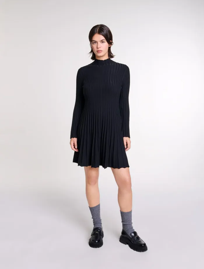 Dresses Women Maje Short Knit Dress Black