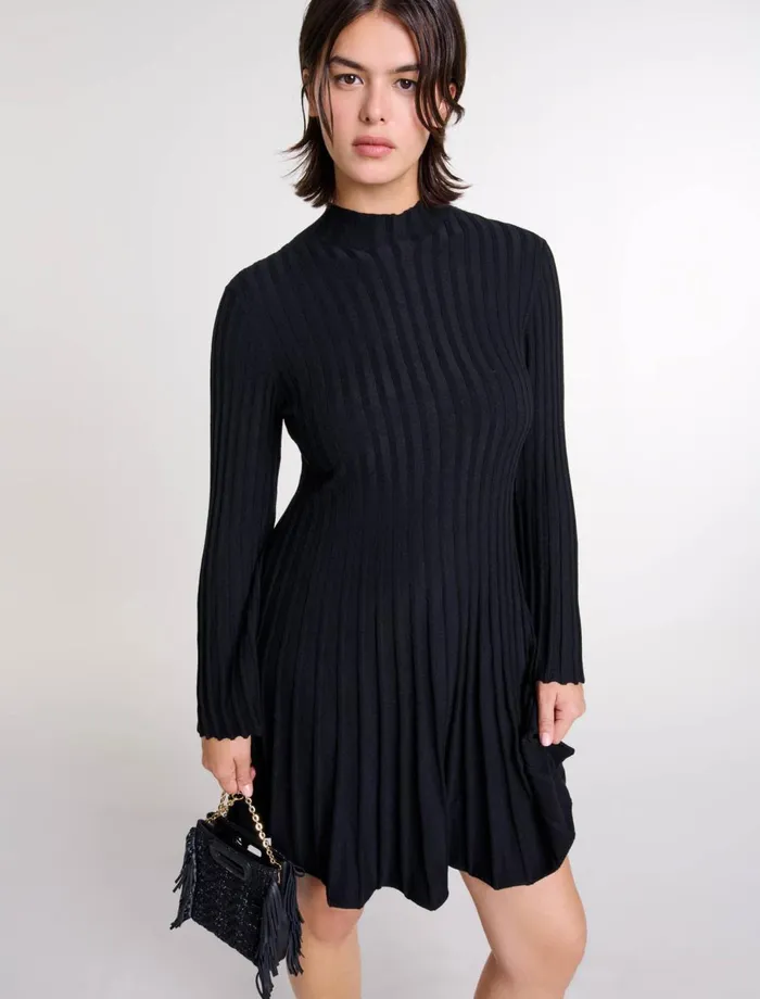Dresses Women Maje Short Knit Dress Black