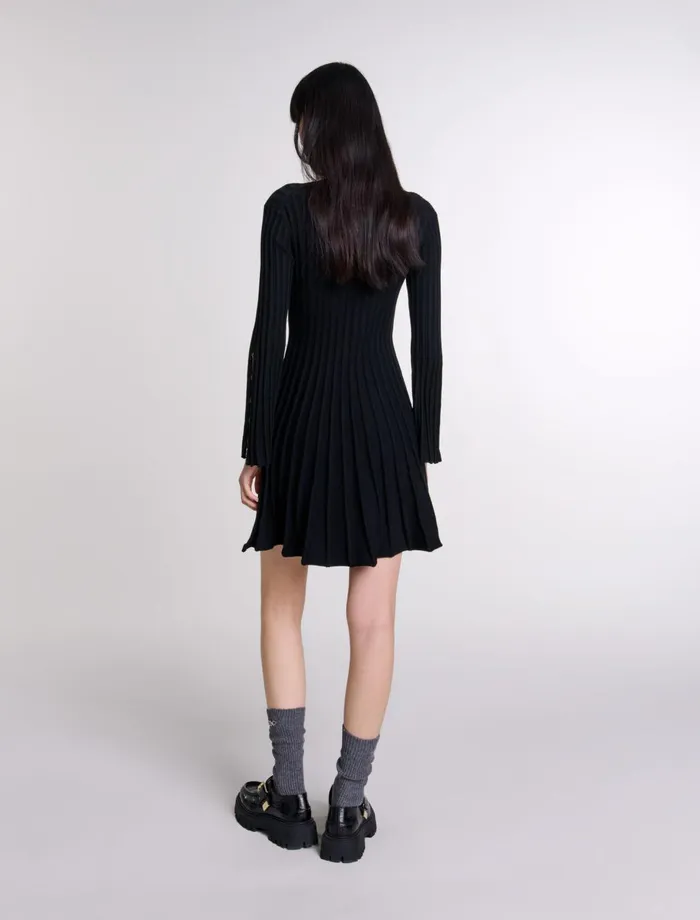 Dresses Women Maje Short Knit Dress Black