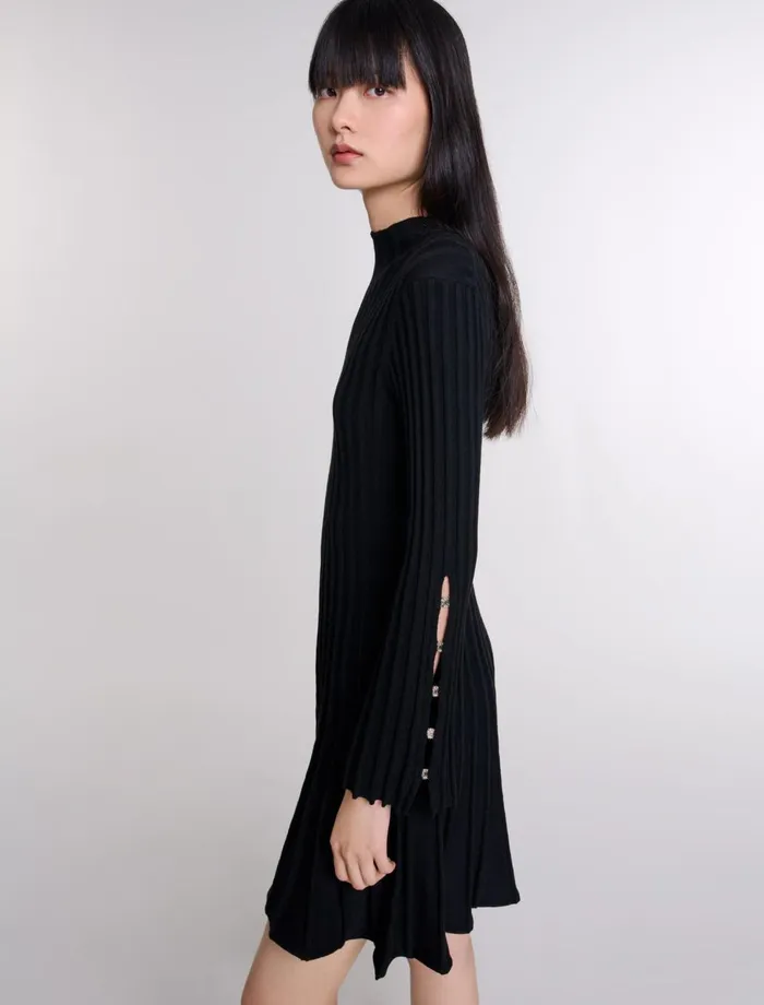 Dresses Women Maje Short Knit Dress Black