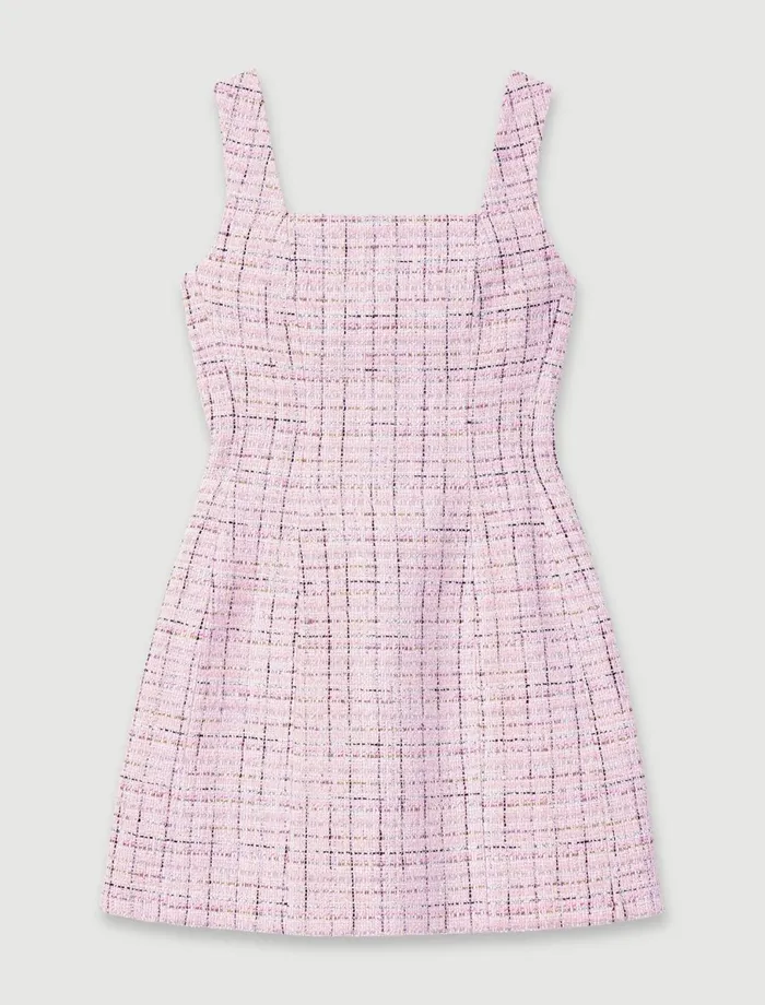 Dresses Women Maje Sleeveless Tweed Dress Pink
