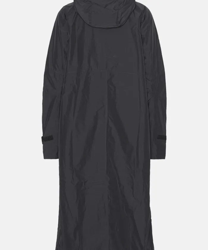 Eco Finished Long Raincoat 8211 Black Rainwear Ilse Jacobsen Raincoats