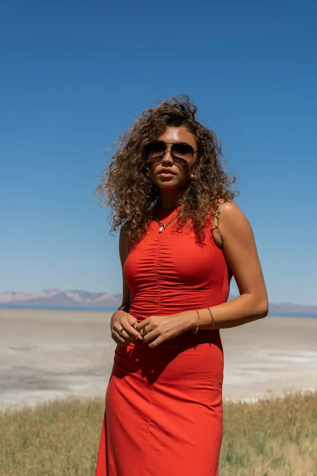 Effie Midi Dress Red Women Bohme Dresses