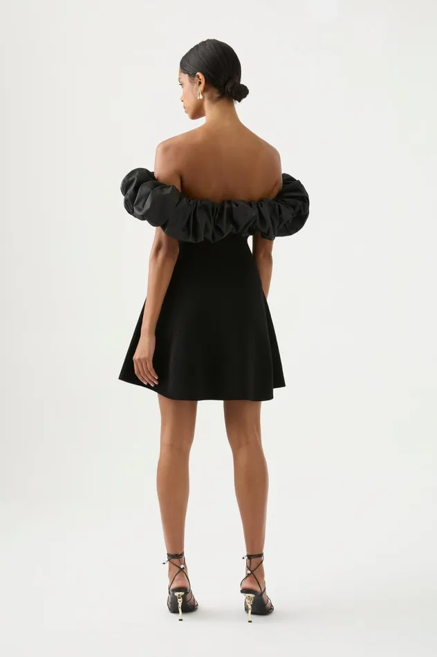 Eldora Mini Dress Black Women Aje Mini Dresses