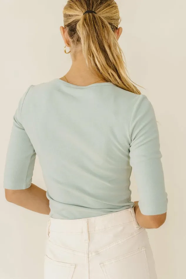 Elowen Top In Sage 8211 FINAL SALE Sage Women Bohme Tees and Tanks