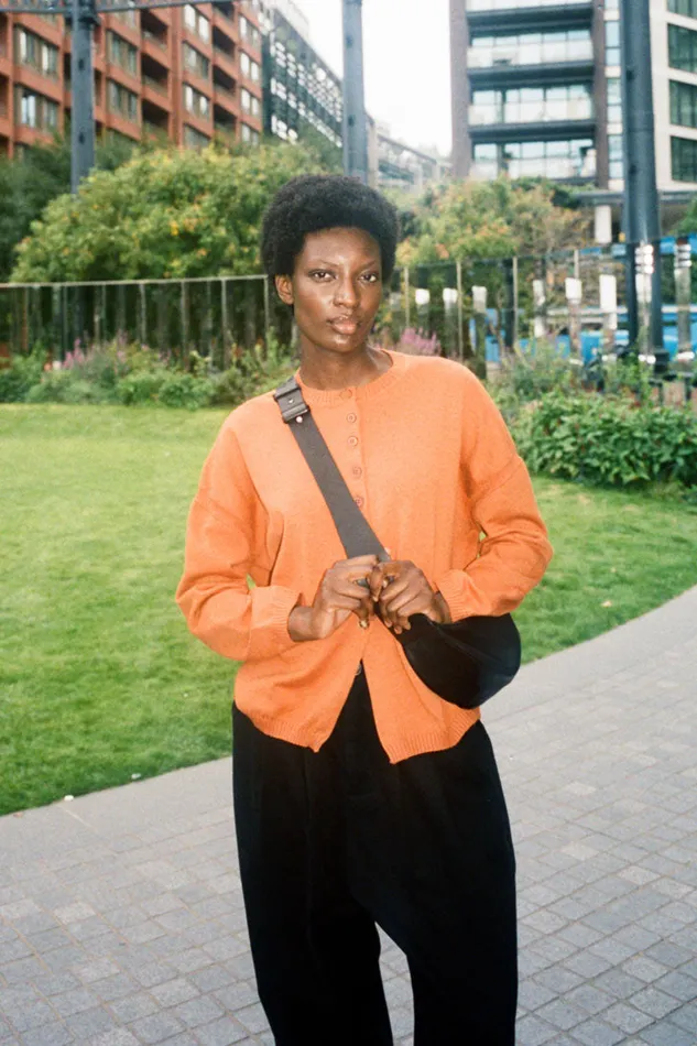 Eno Knit Burnt Orange Womens LF Markey Knitwear