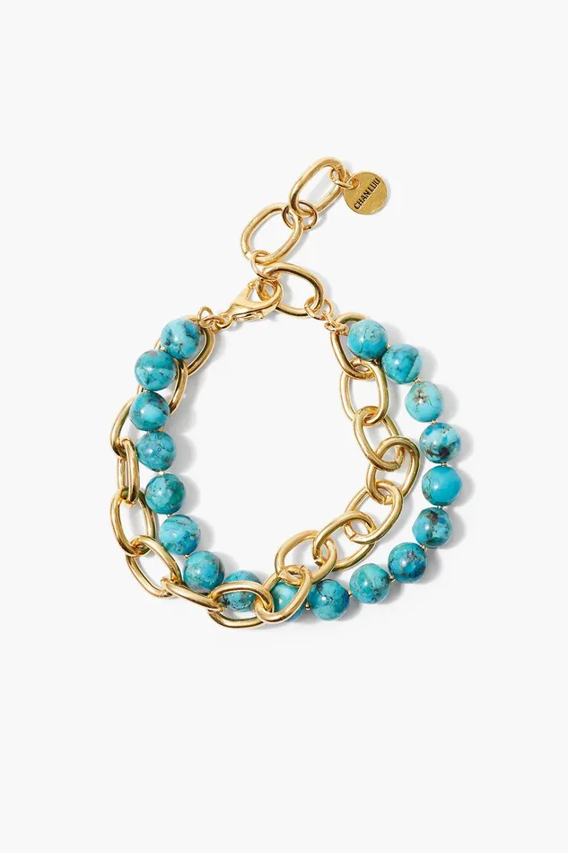 Esme Chain Bracelet Turquoise Women Chan Luu Bracelets