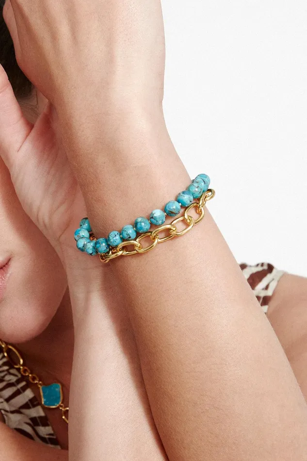 Esme Chain Bracelet Turquoise Women Chan Luu Bracelets