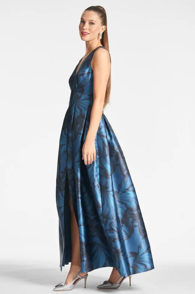 Evening Women Sachin and Babi Brooke Gown 8211 Tonal Petal