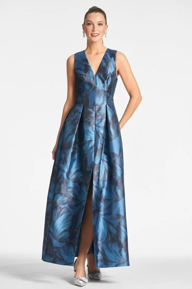 Evening Women Sachin and Babi Brooke Gown 8211 Tonal Petal