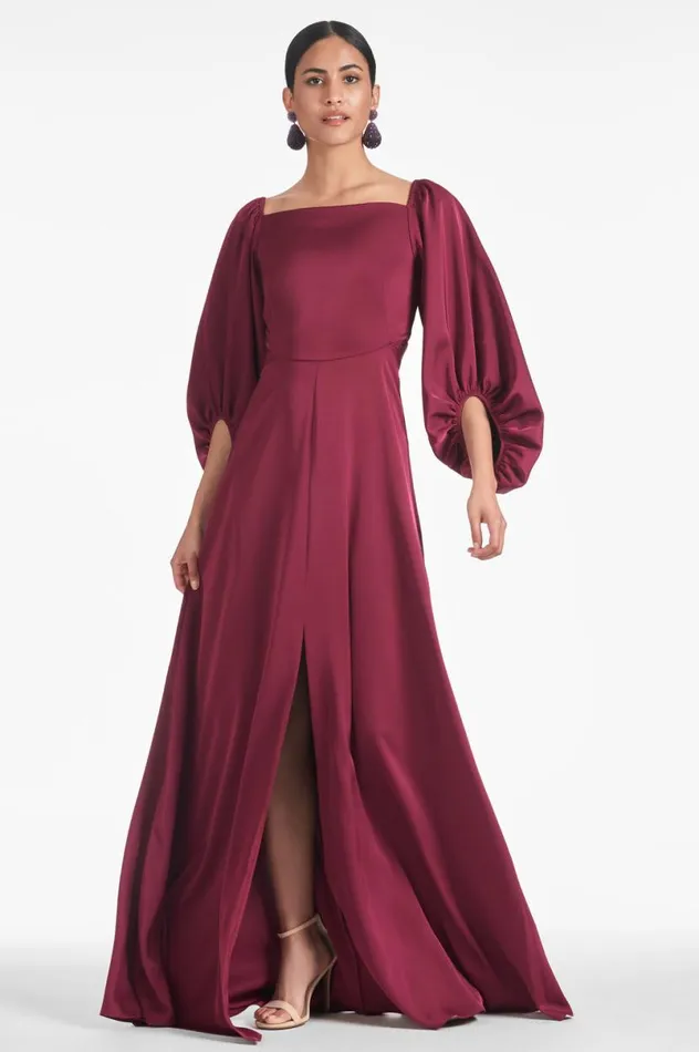 Evening Women Sachin and Babi Bryant Gown 8211 Garnet