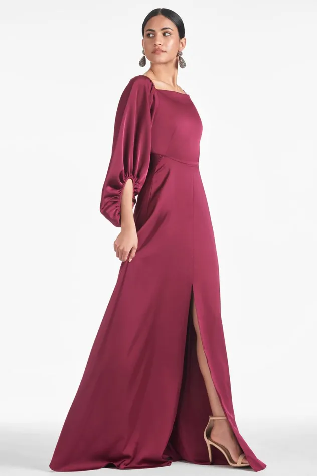 Evening Women Sachin and Babi Bryant Gown 8211 Garnet