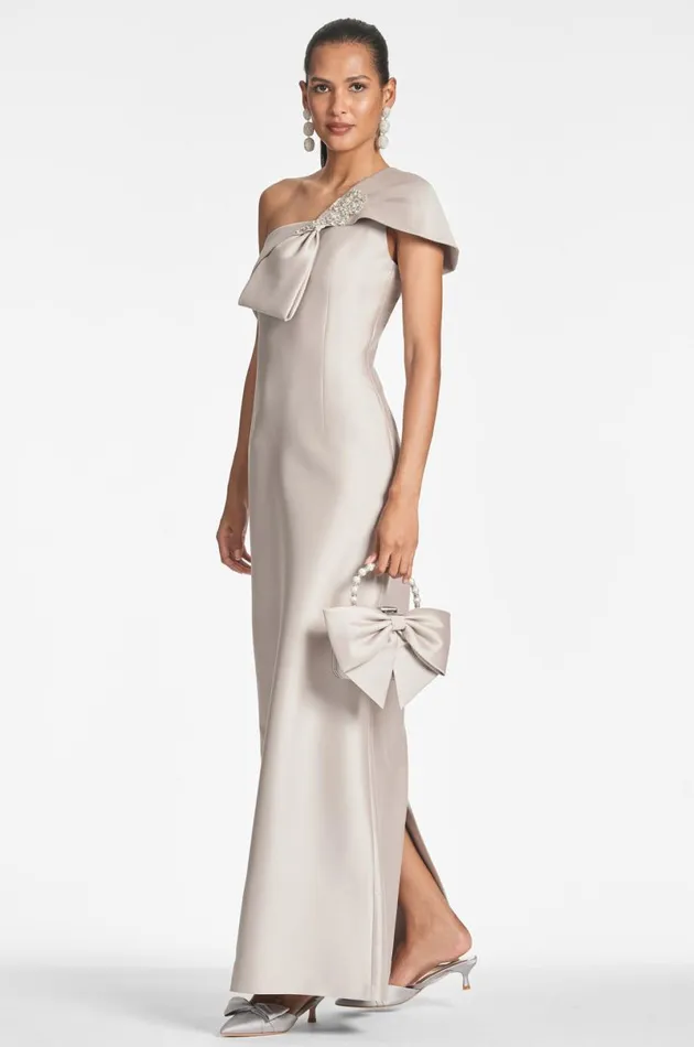 Evening Women Sachin and Babi Ines Gown 8211 Frosty Pewter