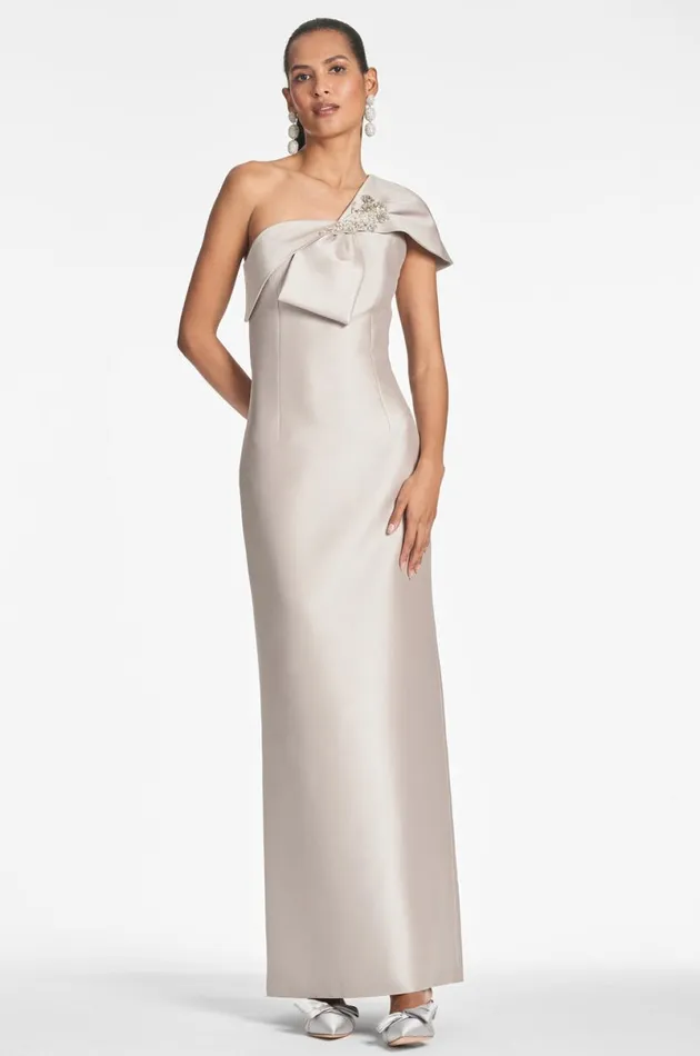Evening Women Sachin and Babi Ines Gown 8211 Frosty Pewter