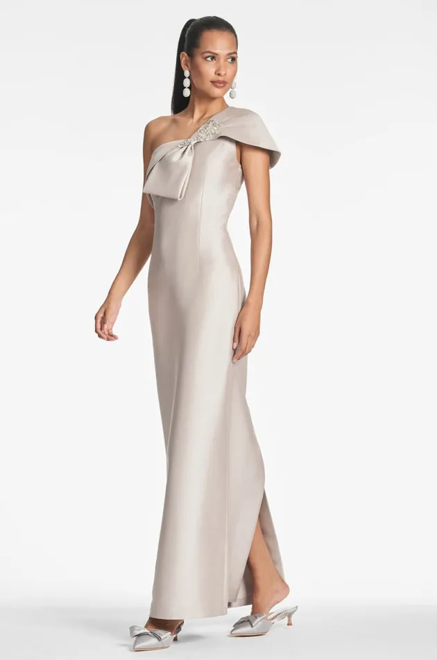 Evening Women Sachin and Babi Ines Gown 8211 Frosty Pewter