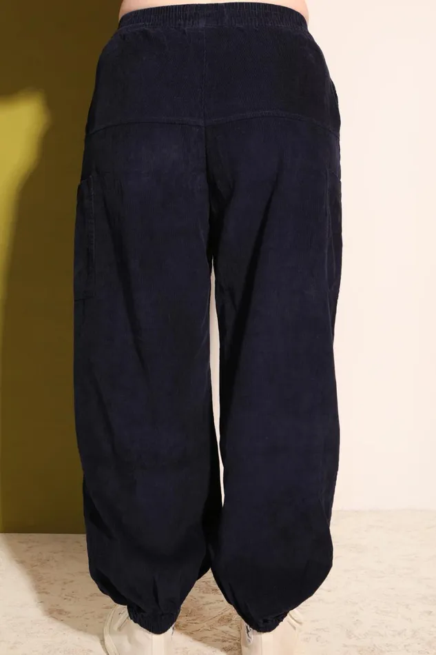 Everett Trouser Corduroy Navy Womens LF Markey Trousers