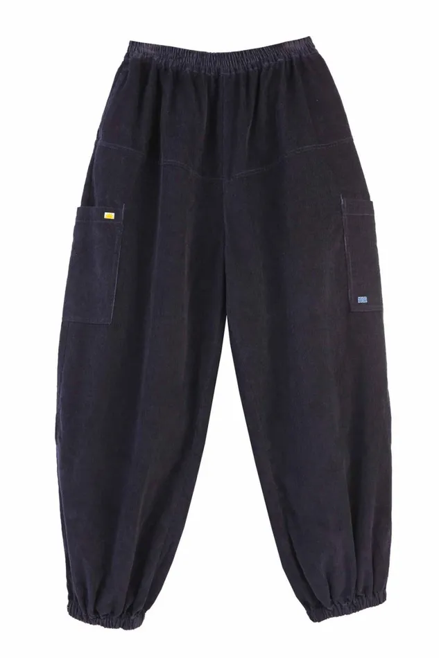 Everett Trouser Corduroy Navy Womens LF Markey Trousers