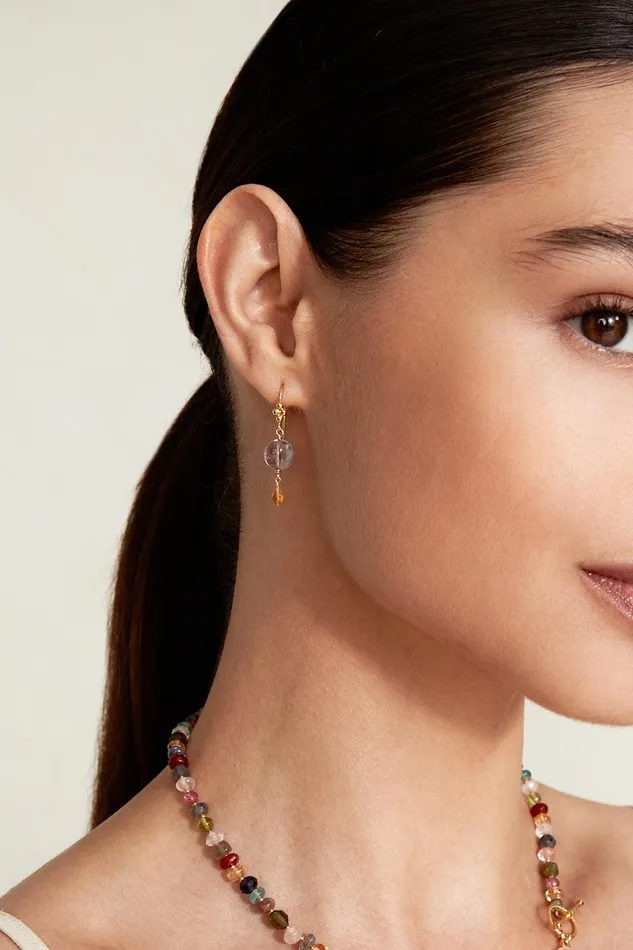 Fiona Drop Earrings Amethyst Mix Women Chan Luu Earrings