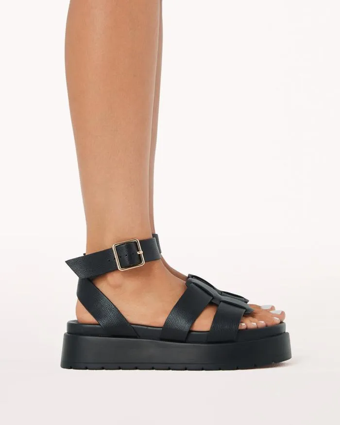 Flats Billini Sandals and Slides FERRIN BLACK