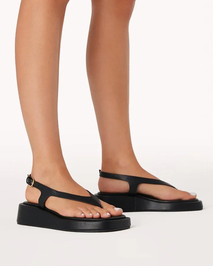 Flats Billini Sandals and Slides LIANNA BLACK
