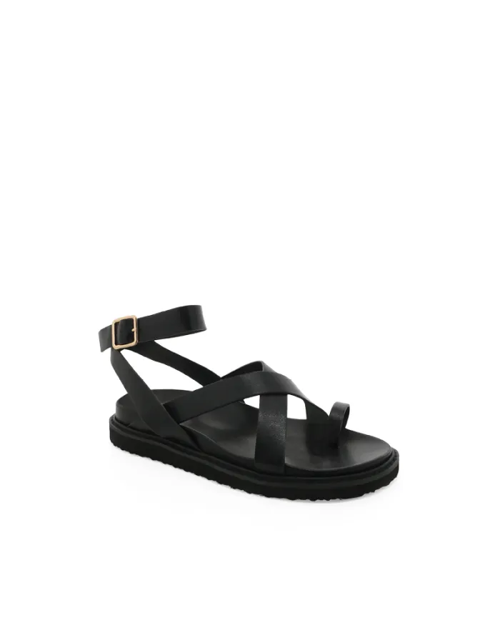 Flats Billini Sandals and Slides ZINNIA BLACK