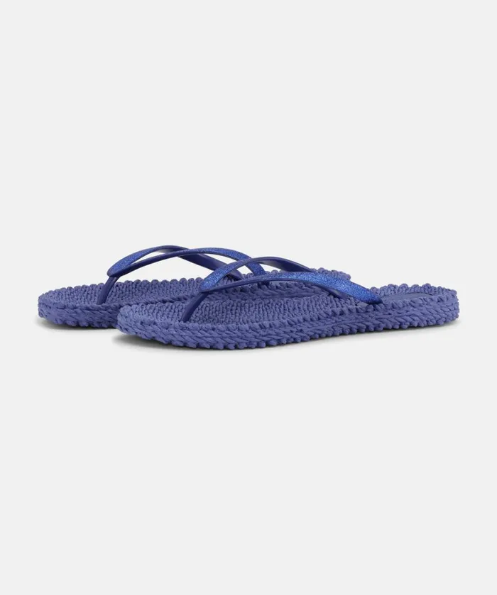 Flip Flop With Glitter 8211 Blue Web Shoes Ilse Jacobsen Flip Flops