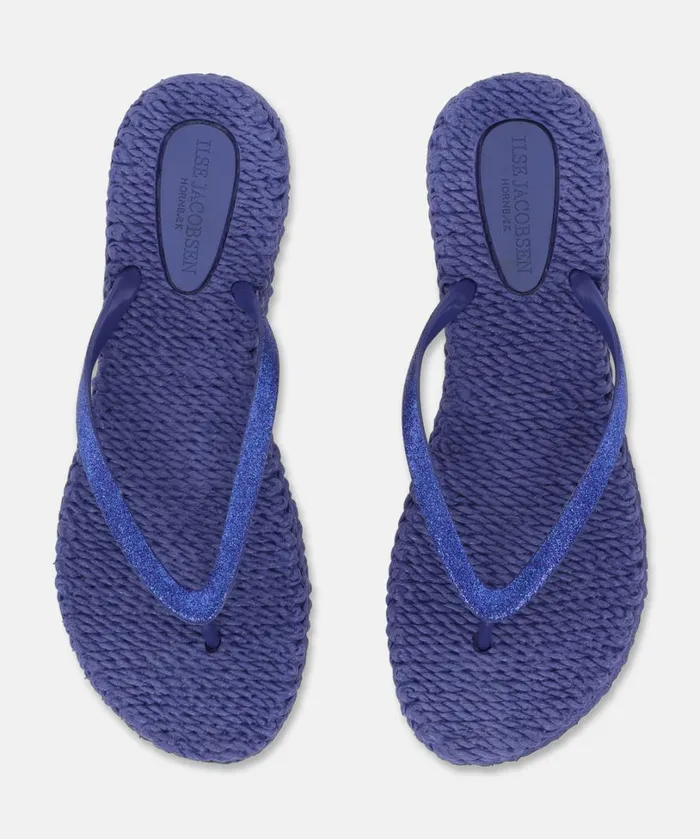 Flip Flop With Glitter 8211 Blue Web Shoes Ilse Jacobsen Flip Flops