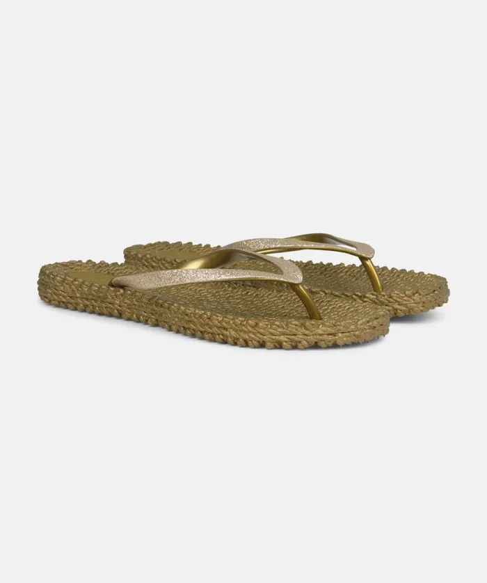 Flip Flop With Glitter 8211 Gold Shoes Ilse Jacobsen Flip Flops