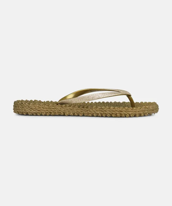 Flip Flop With Glitter 8211 Gold Shoes Ilse Jacobsen Flip Flops
