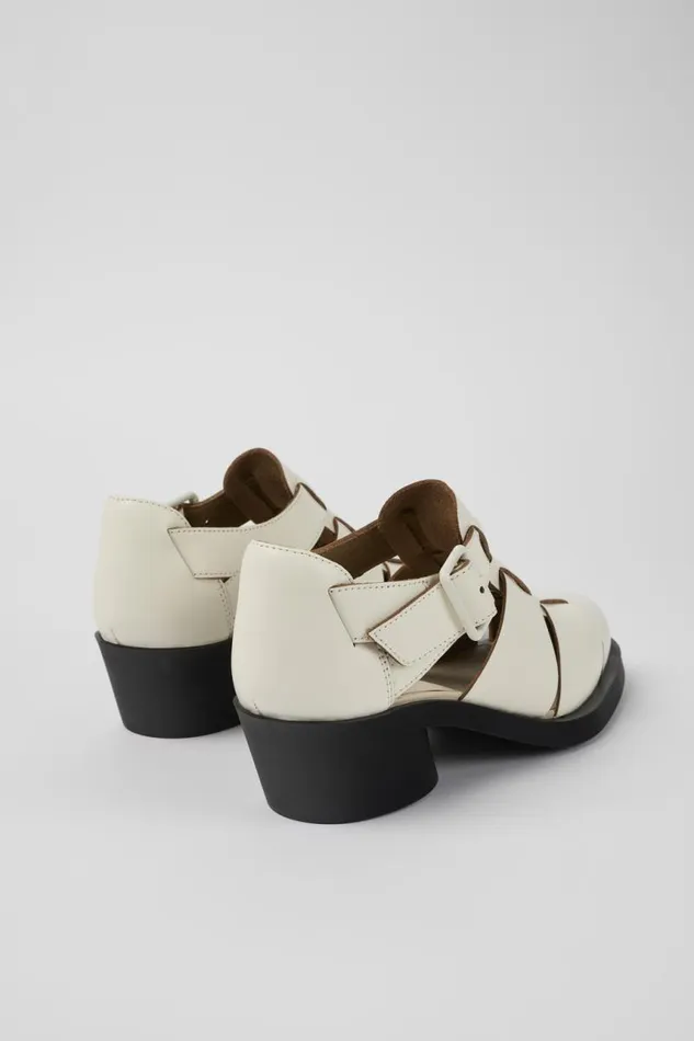 Formal Shoes Women Camper Bonnie White Leather Sandal Formal Shoes Women Camper Bonnie White Leather Sandal