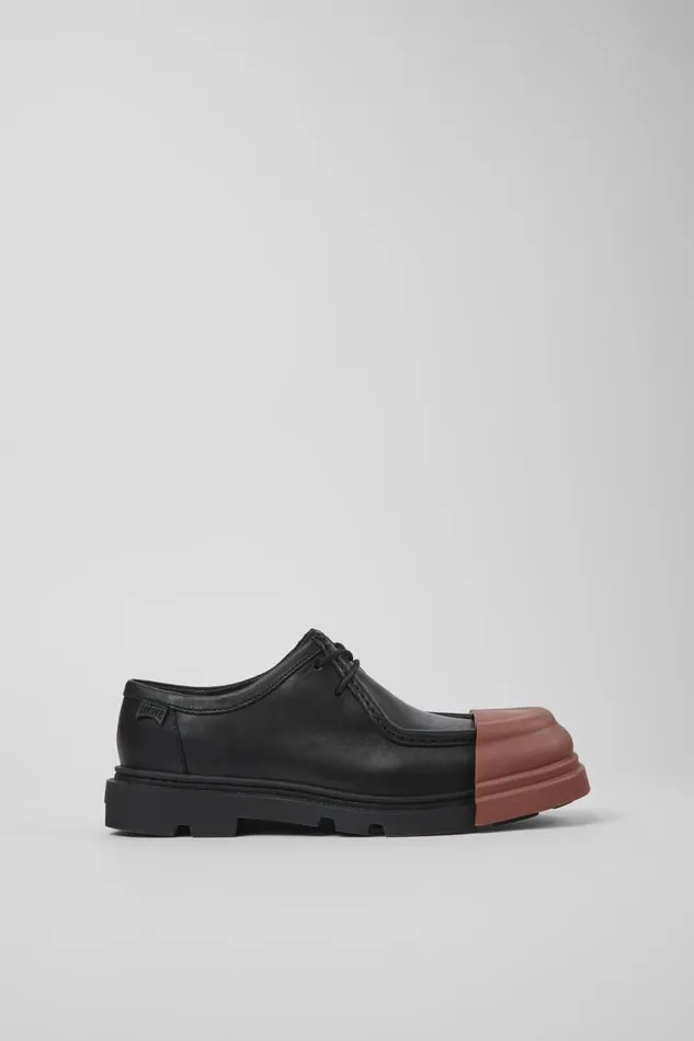 Formal Shoes Women Camper Junction Black Leather Wallabee Shoe Formal Shoes Women Camper Junction Black Leather Wallabee Shoe