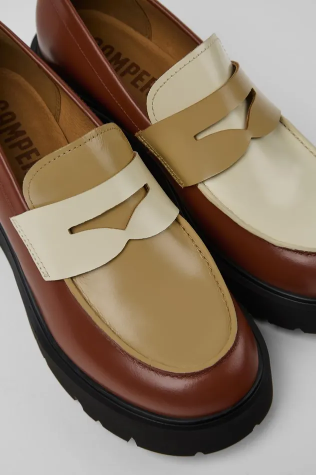 Formal Shoes Women Camper Twins Multicolor Leather MoccasinBallerina Formal Shoes Women Camper Twins Multicolor Leather MoccasinBallerina