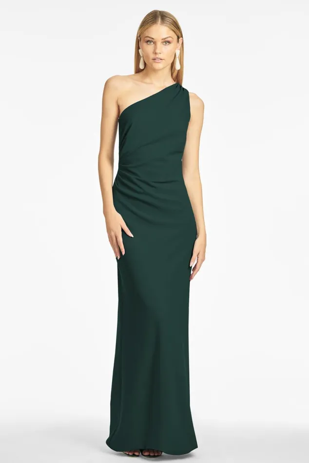 Formal Women Sachin and Babi Cece 4Way Stretch Crepe Gown 8211 Emerald
