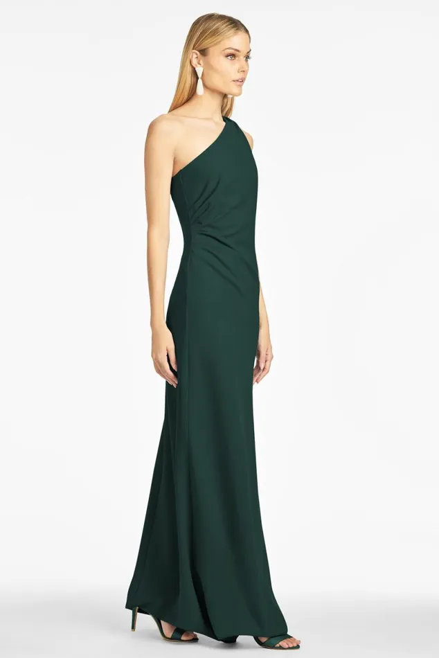 Formal Women Sachin and Babi Cece 4Way Stretch Crepe Gown 8211 Emerald