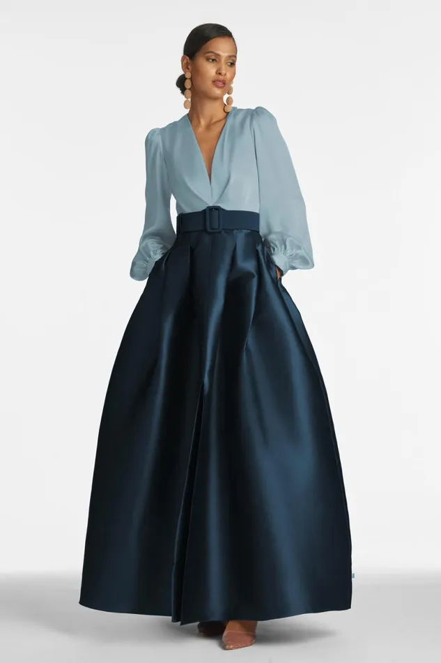 Formal Women Sachin and Babi Zoe Gown 8211 SlateNavy