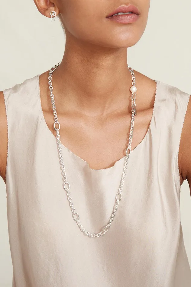 Frances Long Necklace Silver Women Chan Luu Necklaces