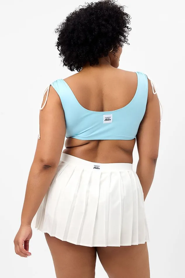 Frankies Bikinis Active Women Windy Tennis Skirt White