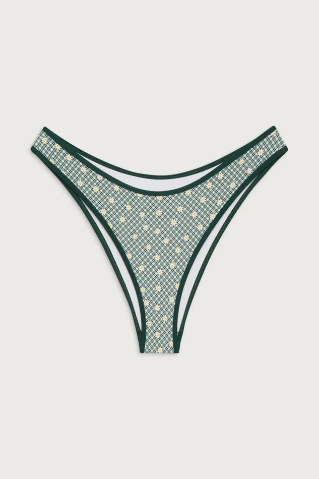 Frankies Bikinis Bikinis Women Dove Classic Gingham Bikini Bottom Orchard Picnic