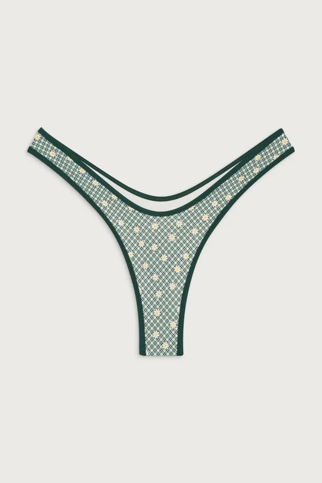 Frankies Bikinis Bikinis Women Full Moon Micro Bikini Bottom Orchard Picnic