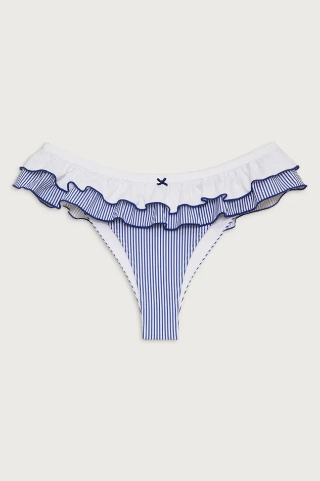 Frankies Bikinis Bikinis Women Lu Striped Swim Skirt Ocean Stripe
