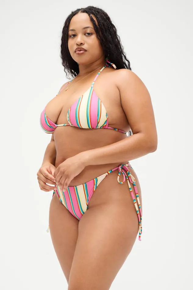Frankies Bikinis Bikinis Women X DJERF AVENUE Sunrise Micro Bikini Top Mood Ring