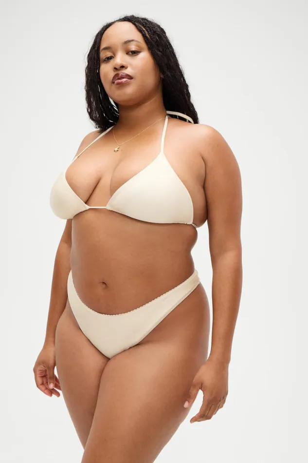 Frankies Bikinis Bikinis Women X DJERF AVENUE Sunrise Micro Bikini Top Sand Castle