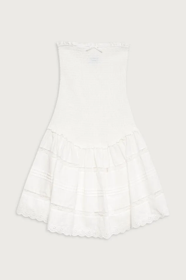 Frankies Bikinis Dresses Women Day Princess Mini Dress White