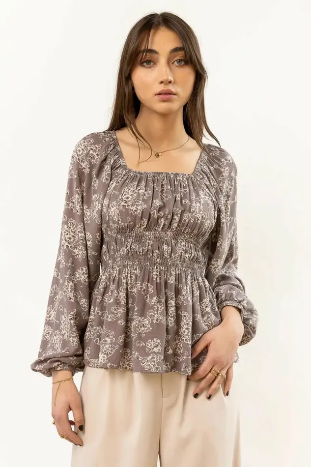Gala Blouse In Grey 8211 FINAL SALE Grey Women Bohme Tops