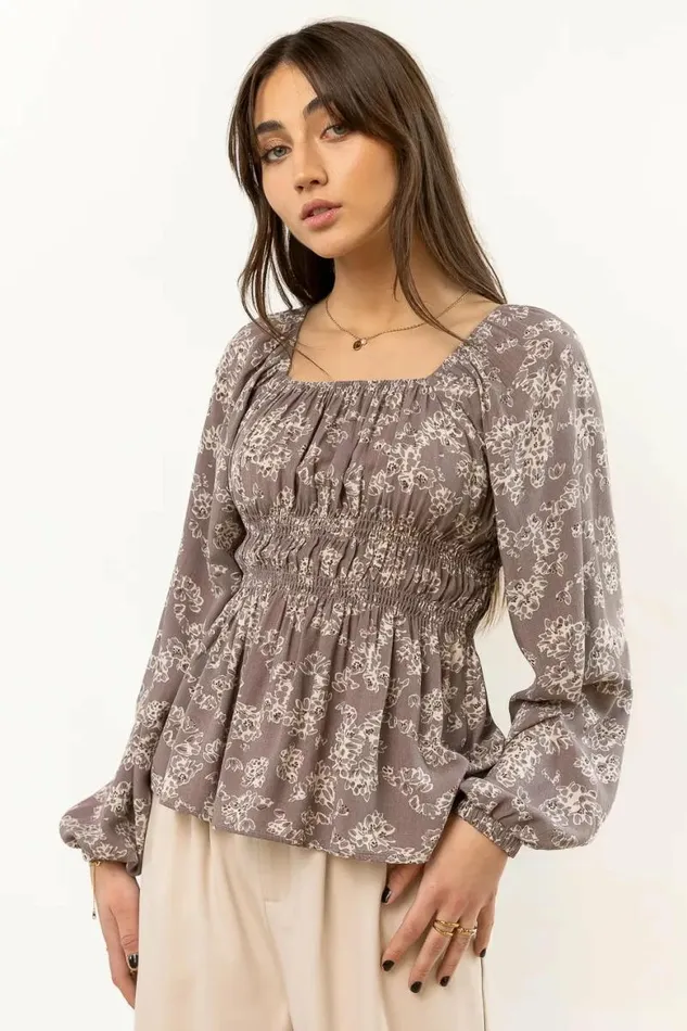 Gala Blouse In Grey 8211 FINAL SALE Grey Women Bohme Tops