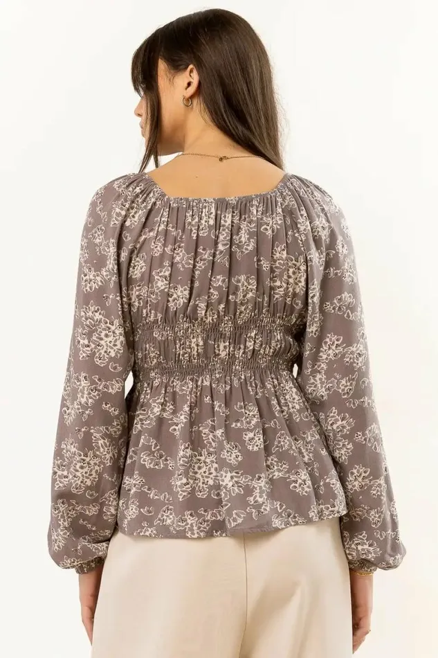 Gala Blouse In Grey 8211 FINAL SALE Grey Women Bohme Tops