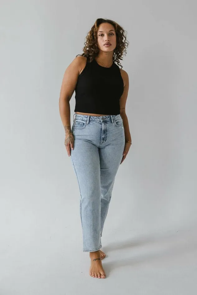 Georgia Straight Leg Jeans Light Wash Women Bohme Denim