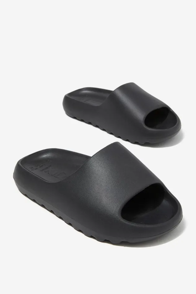 Girls 214 Flats and Sandals Cotton On Sunny Beach Slide Phantom