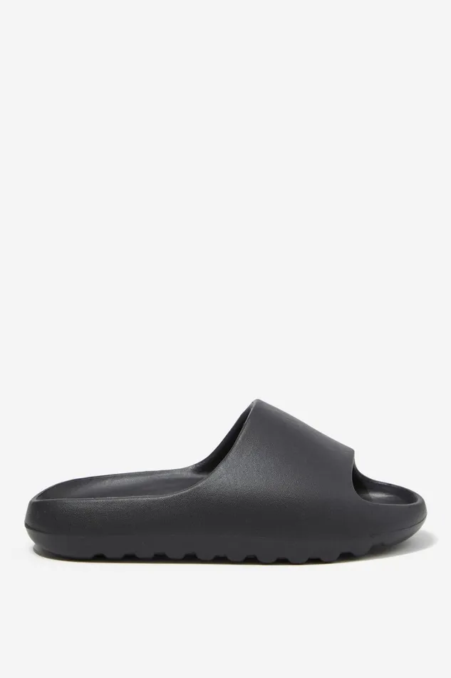 Girls 214 Flats and Sandals Cotton On Sunny Beach Slide Phantom