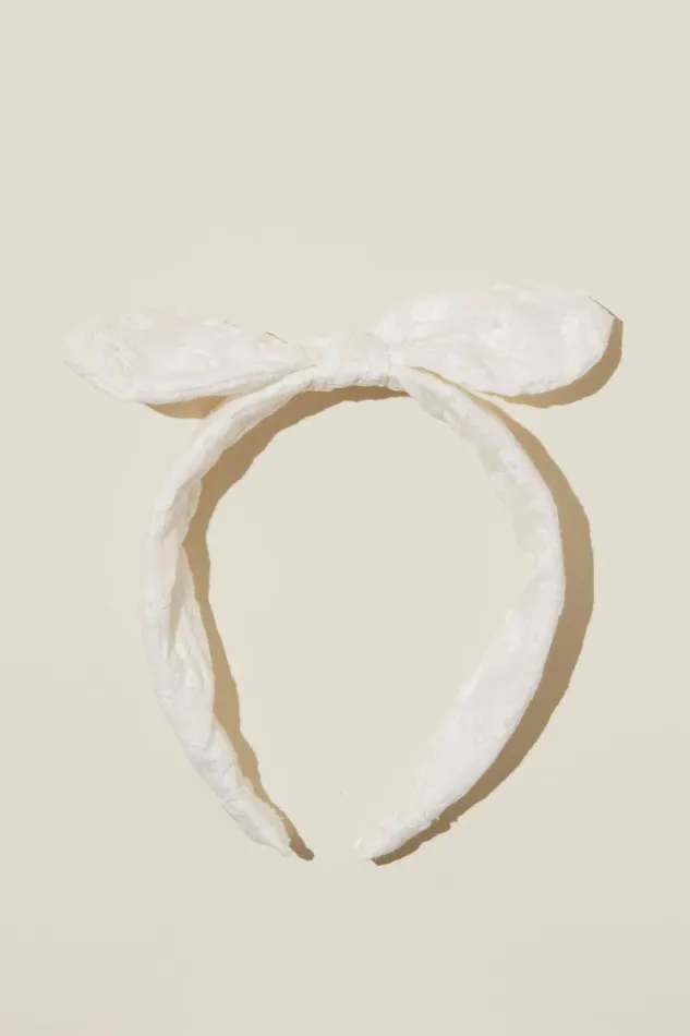 Girls 214 Hair Accessories Cotton On Bailee Bow Headband Vanillabroderie